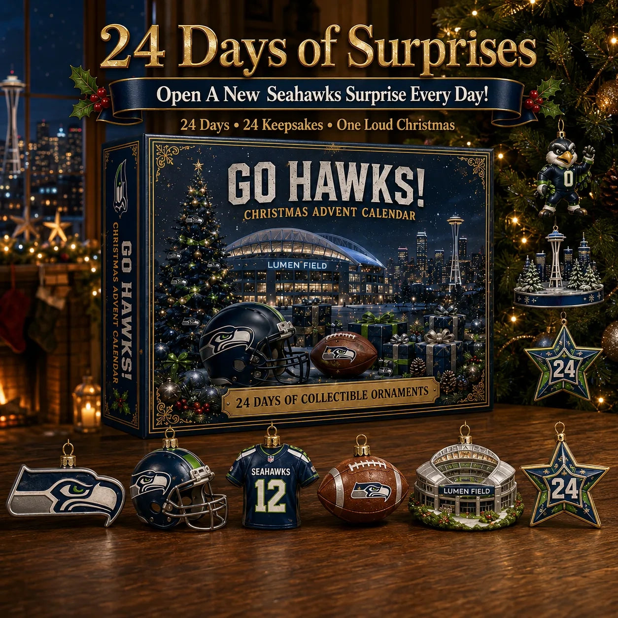 🎄 Go Hawks! Football Christmas Advent Calendar