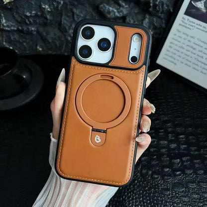 🔥New In Phone Case for iPhone 17 Series - Luxurious Leather Invisible Stand Case