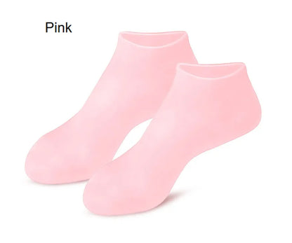 🔥 Soft Silicone Moisturizing Gel Socks - Home Foot Care & Spa Kit