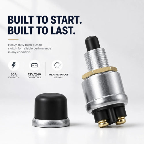 Heavy-Duty Engine Start Push Button Switch