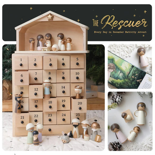✝ Nativity Advent Calendar 2026 – Christmas Countdown with Nativity Figures