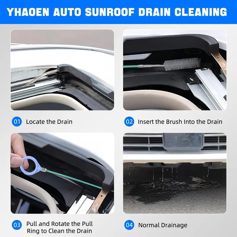 💥Hot Sale-Car Sunroof Drain Clog Remover - 197inch(5m)