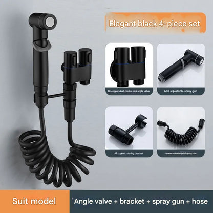 Free Shipping 🎉 1-In-2-Handheld Out Dual Control Valve Bidet Sprayer for Toilet