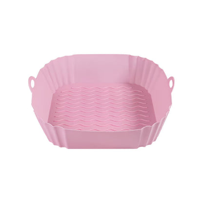 Reusable Air Fryer Silicone Liner 🍟 – 8' Nonstick Cooking Basket Insert