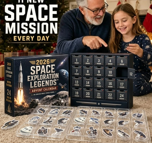 2026 Space Exploration Legends Advent Calendar – 24 Days of Space Missions, 24 Collectible Surprises - 2D flat solid acrylic model