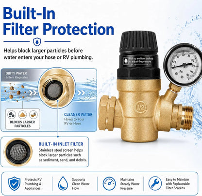 🚐 RV Water Pressure Regulator