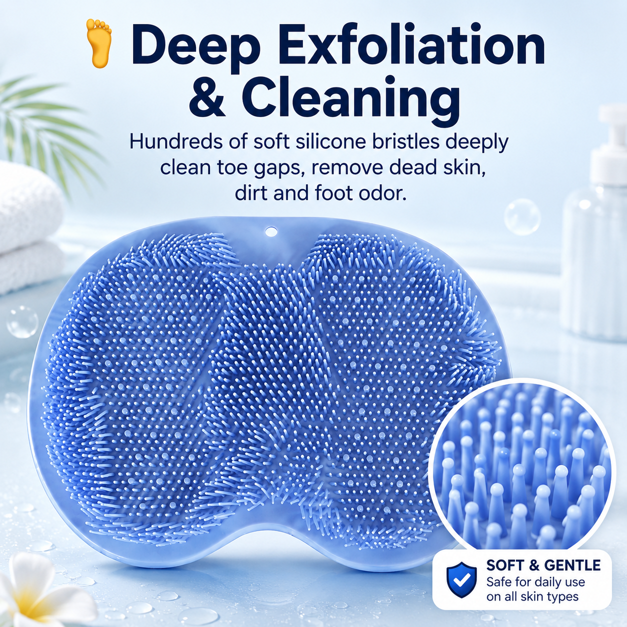 🧼Back/Foot Shower Cleansing Brush - For Cleansing and Exfoliation