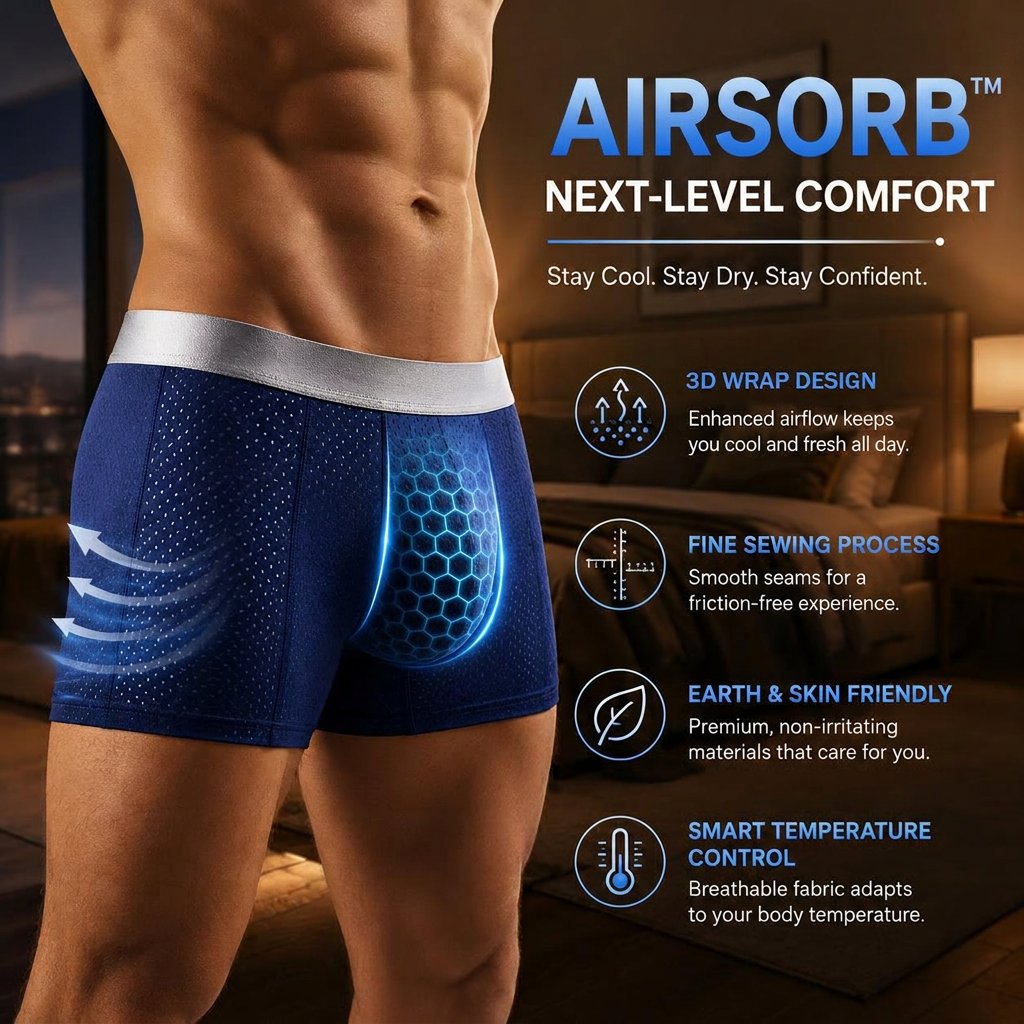 Premium All-Day Comfort IceSilk Mesh Men's Boxer
