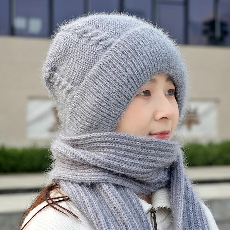 🎄Winter Versatile Knitted Hooded Scarf for Women