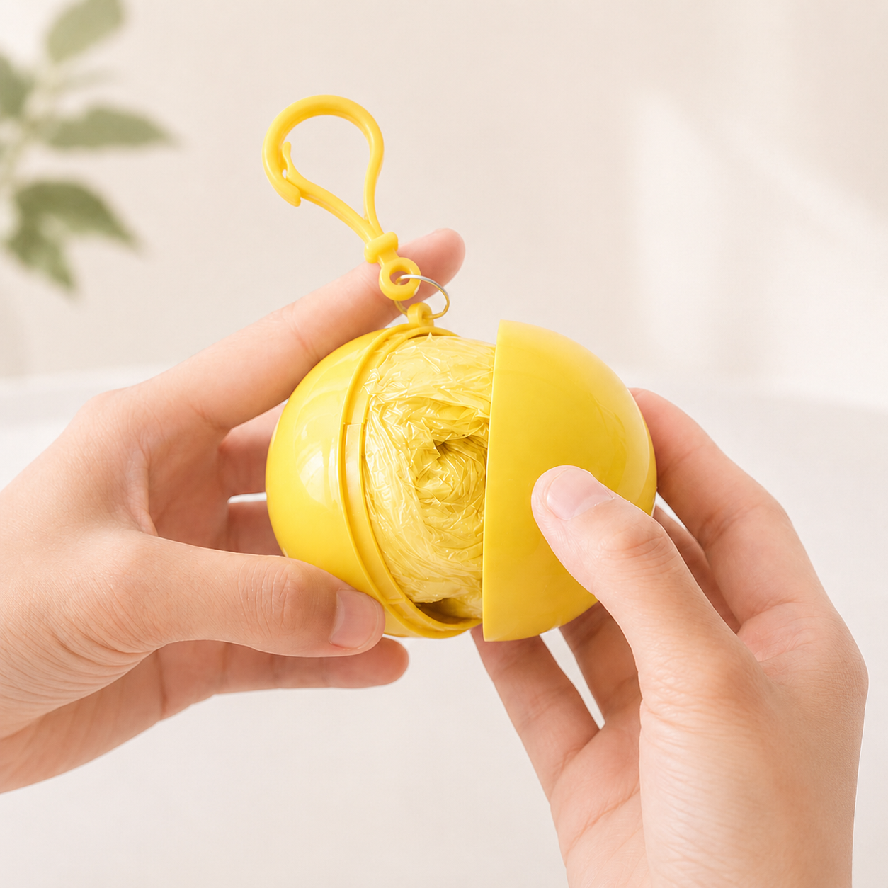 🌧️Portable Ball Keyring Emergency Raincoat