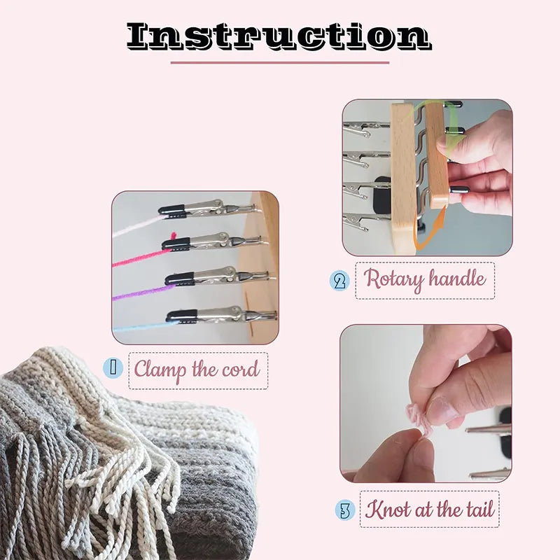 🧵Fringe Twister – Fast & Easy Tassel Twisting Tool