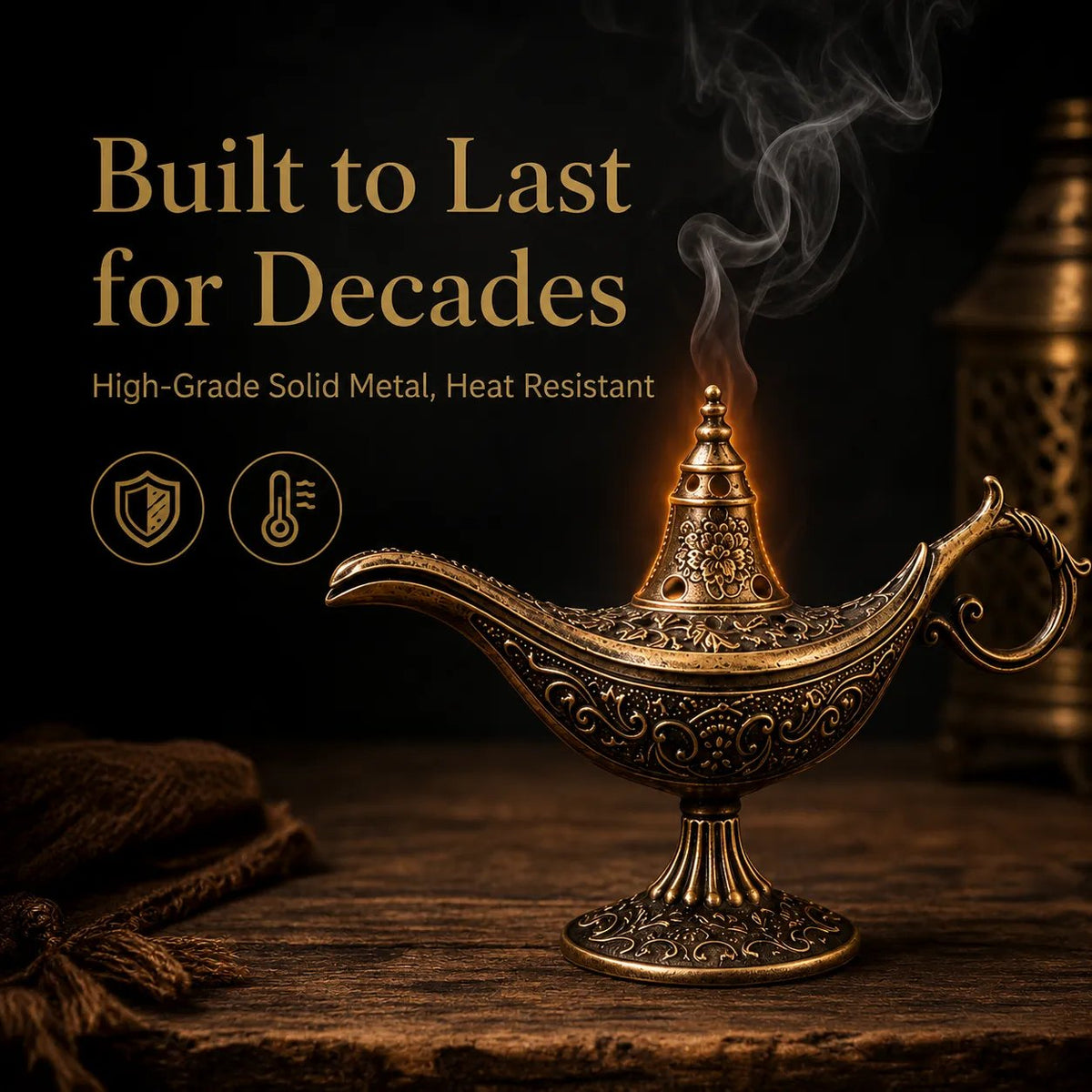 🔥HOT SALE🔥Vintage Aladdin Genie Lamp Incense Holder