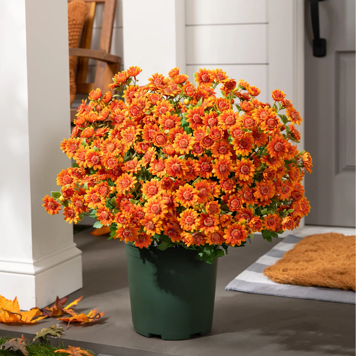 💥Last Day 70% OFF—🌼Welcome autumn- Artificial Outdoor Sunset Mums Flowers - UV resistant, Waterproof, Windproof