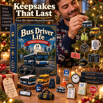 🚌 Driver’s Christmas Countdown | 24 Days of Bus-Themed Acrylic Surprises ✨