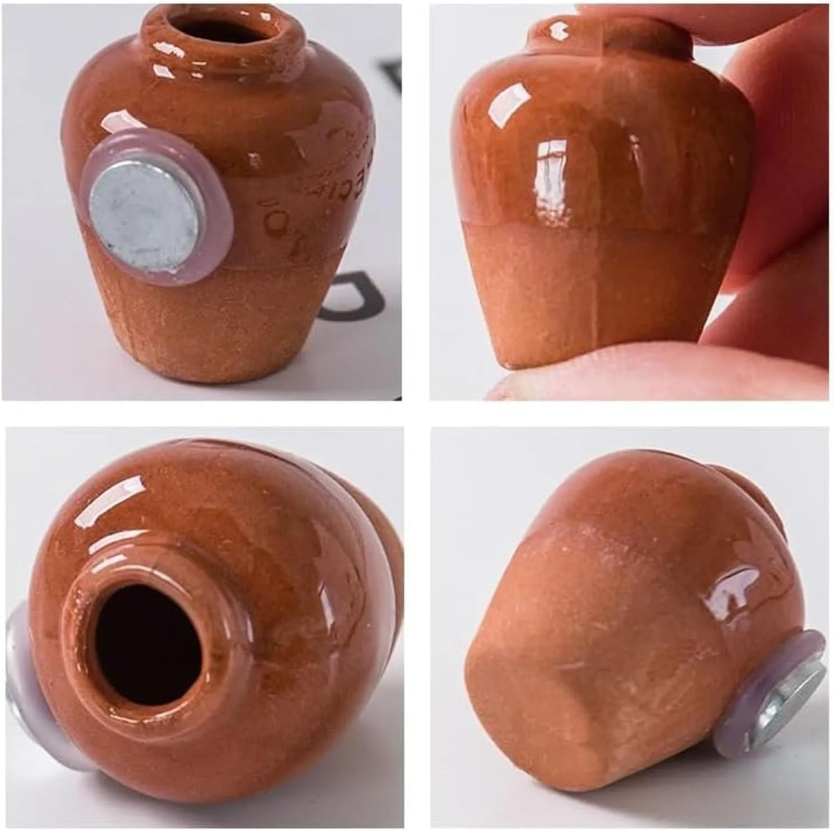Mini magnetic vase detail and magnetic back