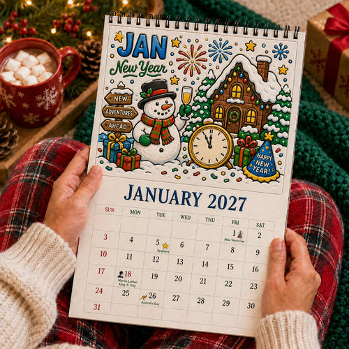 🎨Color Your Year 2027: Creative Coloring Calendar📅