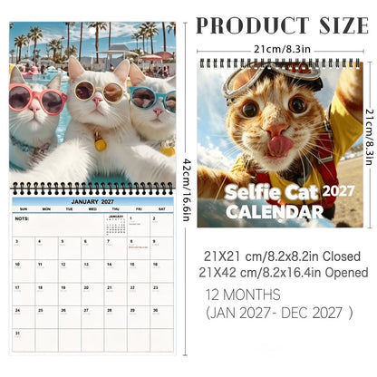 🐱 2027 Selfie Cat Calendar