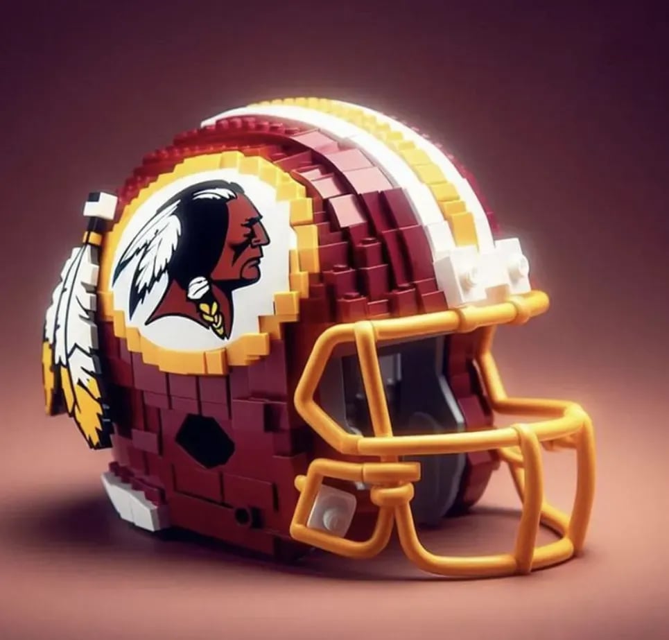 🏈 Building Block Football Helmet – 300+ Piece Collectible Construction Set