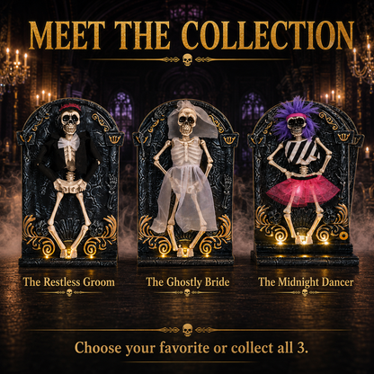💀 They Actually Move! Animated Light-Up Dancing Skeleton Collection