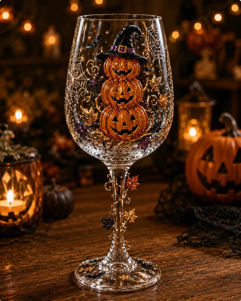 👻🎃Halloween Wine Glass Collection Gift Box Set
