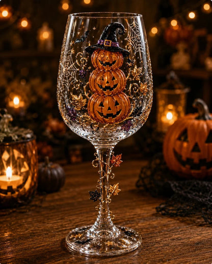 👻🎃Halloween Wine Glass Collection Gift Box Set