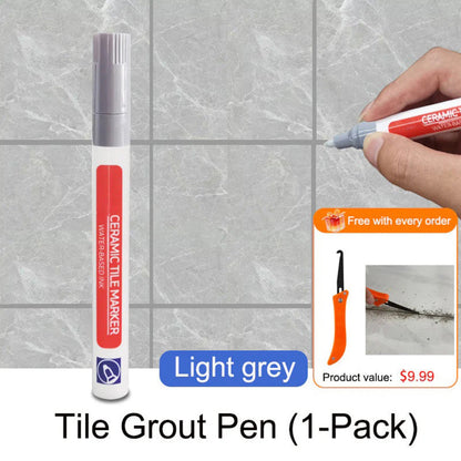 Anti-Mold Waterproof Tile Grout Repair Pen – Quick-Dry Grout Color Restorer