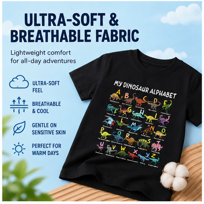 Kids Dinosaur Alphabet Tee🦖