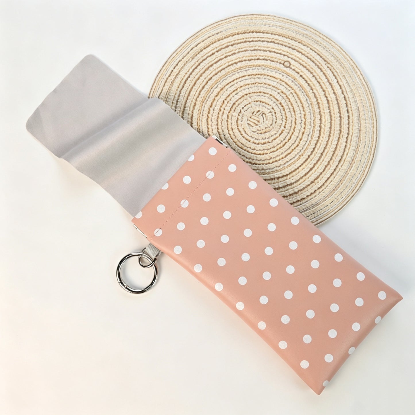 Soft PU Leather Sunglasses Pouch Elastic Opening Eyeglasses Bag