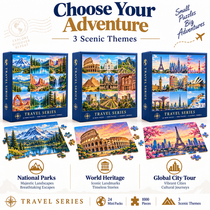 🌎 Travel the World One Puzzle at a Time – 🧩24 Mini Pack 1000-Piece Jigsaw Puzzle