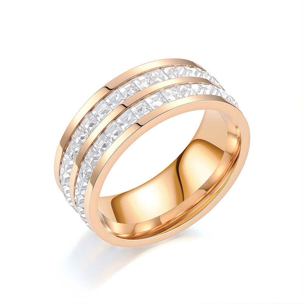 💍Rotating Crystal Ring, Relieves Anxiety, Symbolizes Vows & Luck, Waterproof & Fade-Resistant
