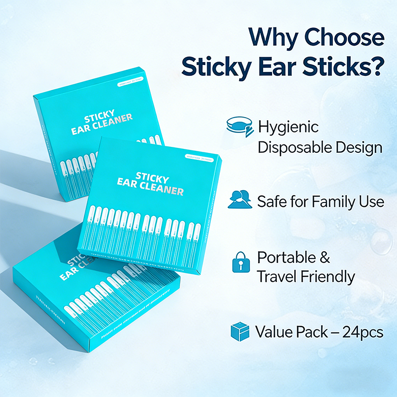 💦Sticky Ear Cleaning Sticks – Gentle, Visible Ear Care🛒