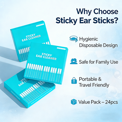 💦Sticky Ear Cleaning Sticks – Gentle, Visible Ear Care🛒