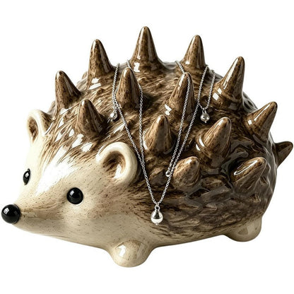 🦔 Cute Resin Hedgehog Ring & Trinket Holder – Adorable Jewelry Organizer & Charming Gift 💍🎁