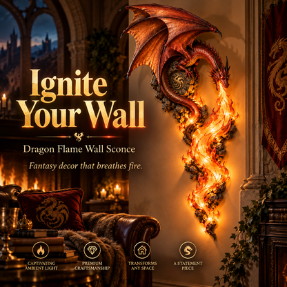 🐉2027 Dragonfire Guardian™ Wall Sconce – A Legendary Flame Awakens On Your Wall 🔥