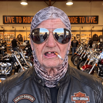Funny Old Man Ski Mask