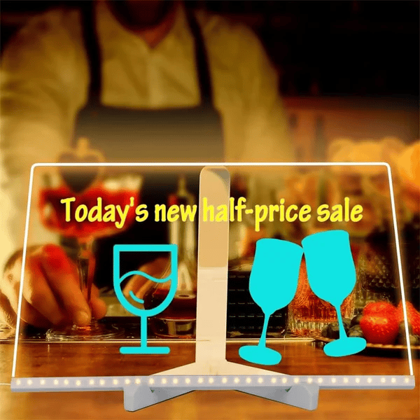 🌲Christmas Gifts - 46% OFF🎁LED Erasable DIY Acrylic Transparent Message Board