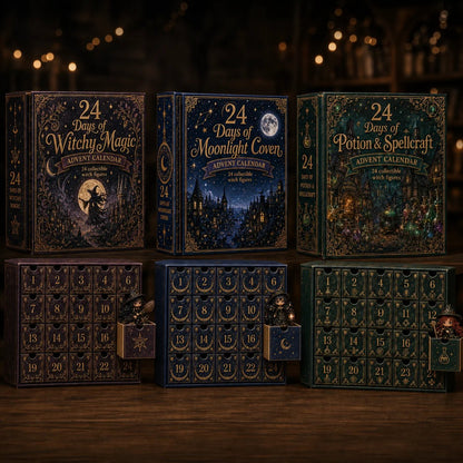 ⏰Limited Stock 49% OFF🔥 2026 The Five Covens Witch Advent Calendar – 24 Collectible Witches, 4 Magical Coven Styles