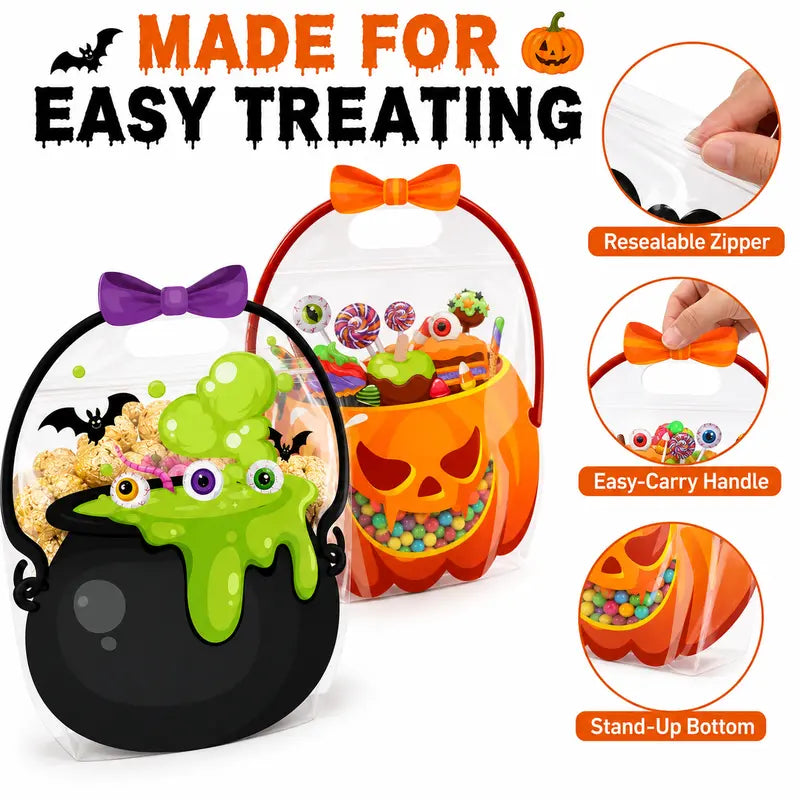 👻 Halloween Goodie Bags – Spooky Trick or Treat Candy Bags for Kids, Parties & Classroom