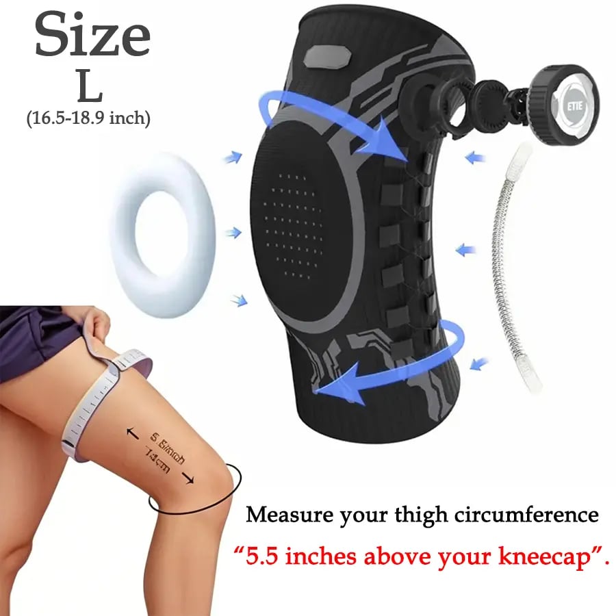 🏃 Dial‑Adjustable Knee Support Brace