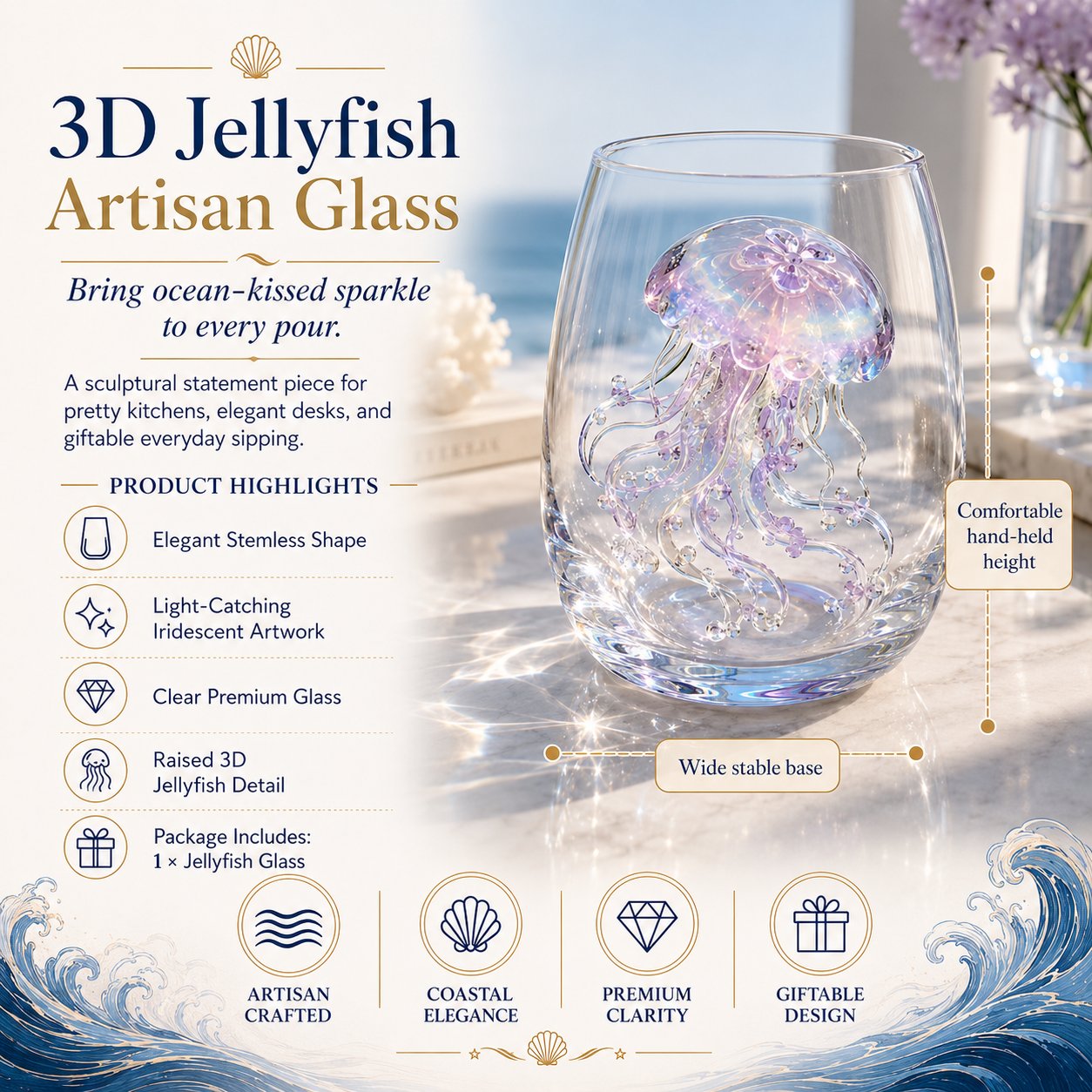 🔥 LAST DAY 49% OFF – ✨ 3D Animal Floral Glass Tumbler | For Prettier Sips, Sunlight-Catching Details, Nature Charm & Elegant Everyday Drink Vibes 🌸🐾