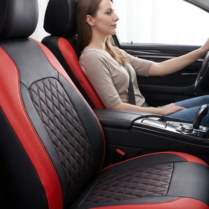 ⭐ 9-piece Universal Fit Leather Car Seat Cover Set