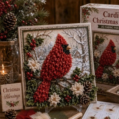 ✨Hot 30% OFF🌹🎄 3D Christmas Fabric Poke Art Kit