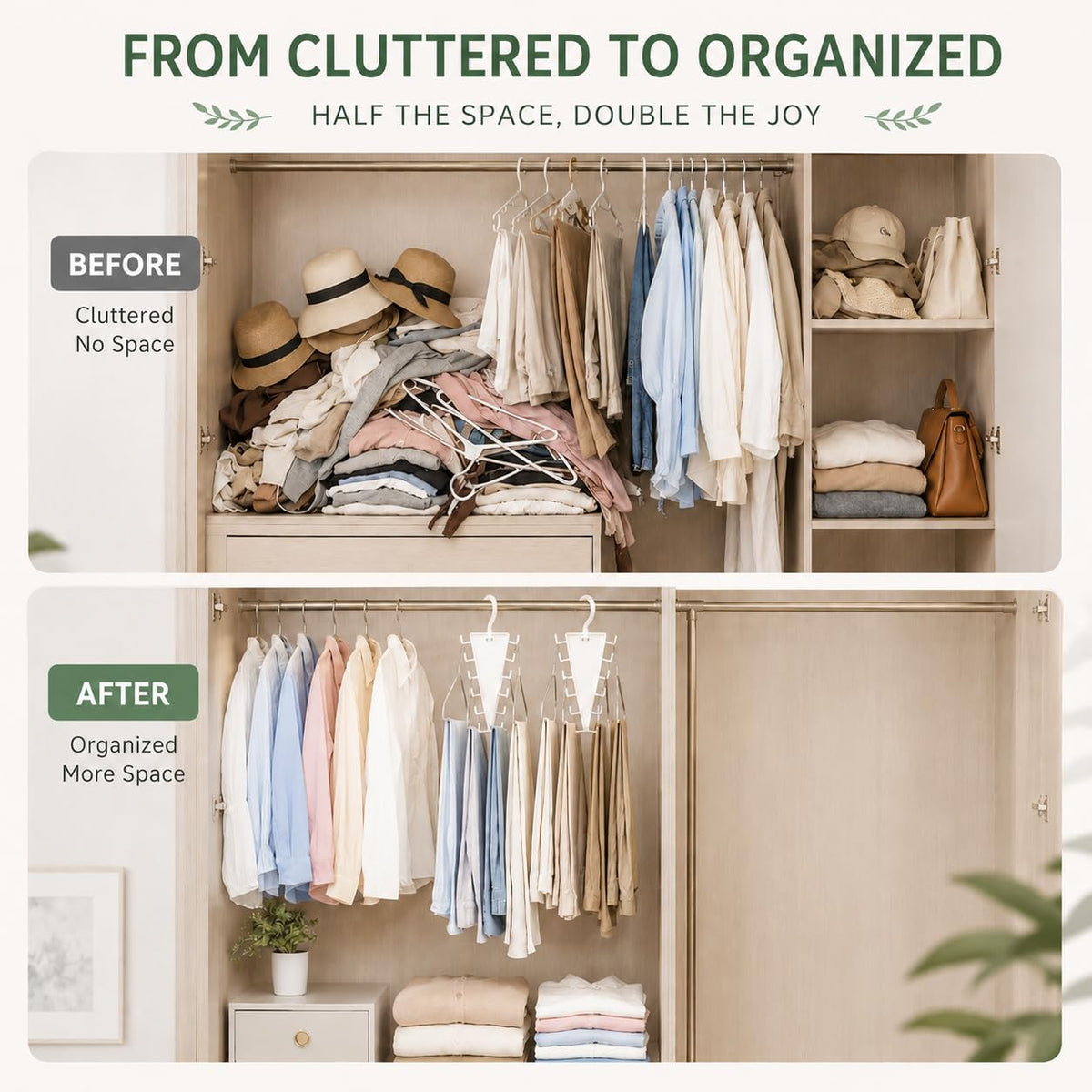 🔥12 Hooks Space Saving Closet Hanger Organizer