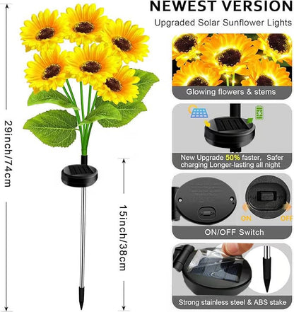 🌞Solar LED Sunflower Garden Lights
