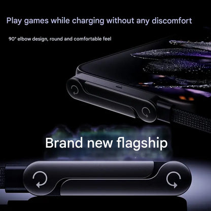 ⚡ 2-in-1 Invisible Charger Cable with Stand – 240W Super Fast Charging & Secure Phone Holder 📱🚀