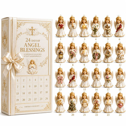 🔥😍⏳ Last Day 49% OFF – 👼 24-Day Angel Christmas Advent Calendar | 24 Unique Faith-Inspired Angel Ornaments with Hanging Loops for Daily Advent Surprises & Tree Display 🎄✨
