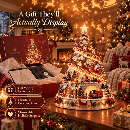 🎄Christmas Village Projection Centerpiece – 4 Themed Villages
