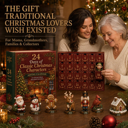 💯🎄 49% OFF – 24 Days of Classic Christmas Characters Advent Calendar | 24 Collectible Holiday Keepsakes Inside a Vintage Book-Style Christmas Countdown 🎅✨