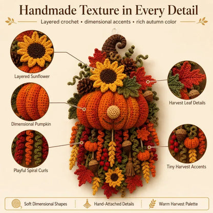 🧶 DIY Seasonal Crochet Door Hanger Kit – 6 Handmade Holiday Designs for Year-Round Home Decor