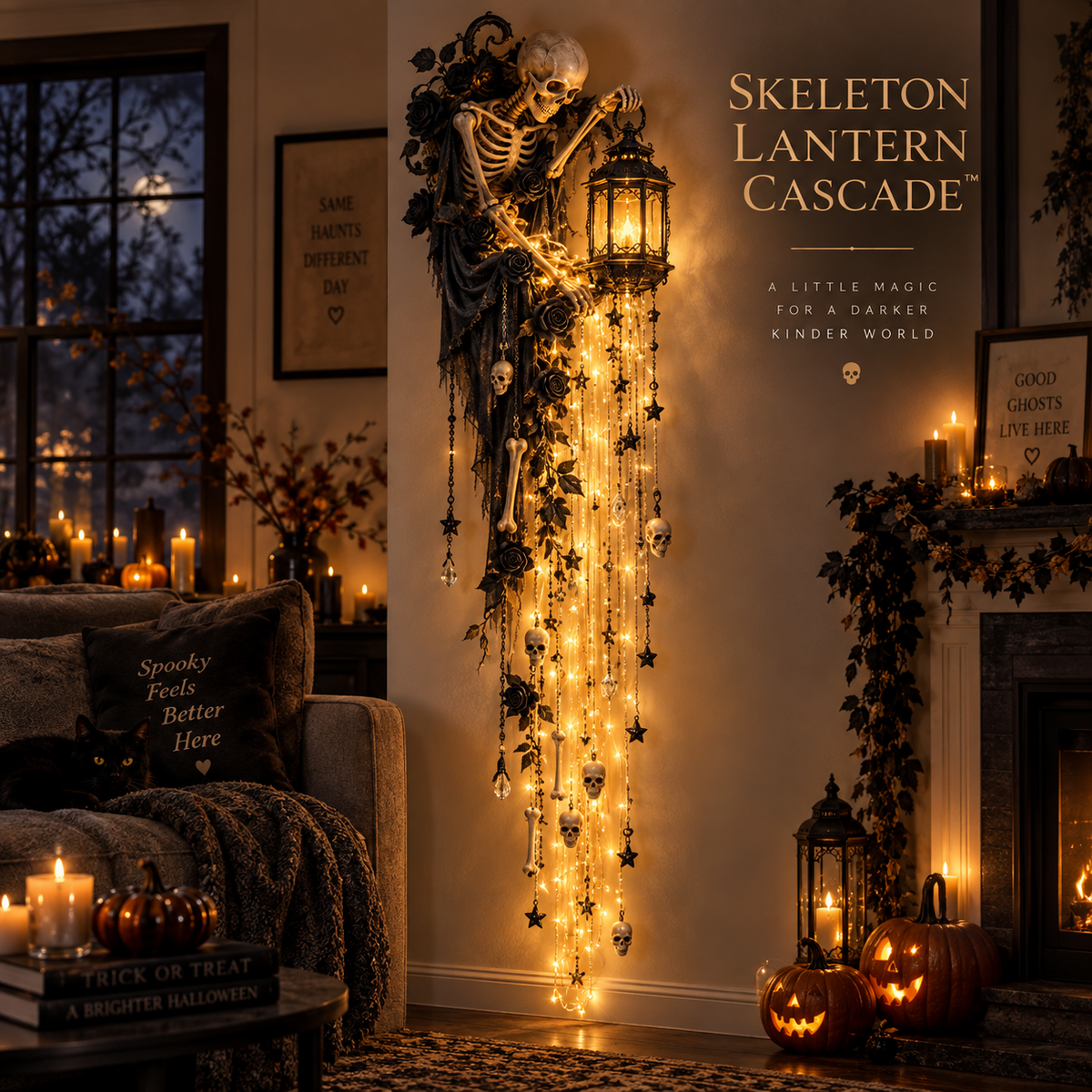 ✨Last Day 49% OFF✨Elegant Halloween Cascade Wall Light Collection